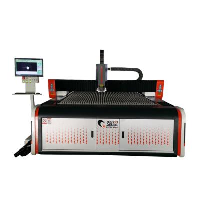 China Superstar 1000w CNC Laser Fiber Cutting Machine Max Laser Source Metal Water Cooled Cutting Machine for sale