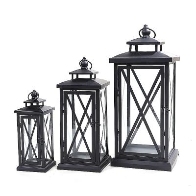 China Home Decorative Home Decor Cage Lantern Suspensible Metal Candlestick and Glass Factory Wholesale Price Print Customize Logo for sale