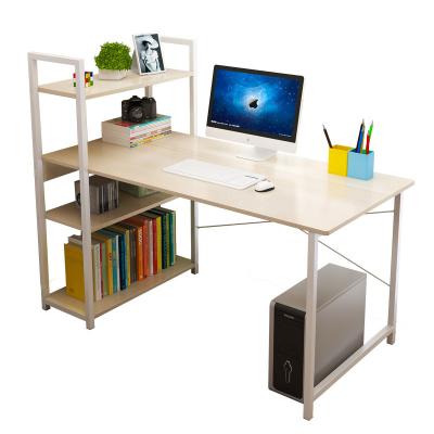 China Other Home Office Student Study Writing Desk Wooden Table Computer Desks with Book Shelves for sale