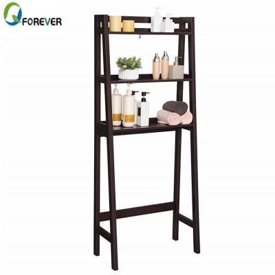 China Sustainable Bamboo Over - The Toilet Rack Cabinet Storage Rack 3-Tier Bathroom Shelf Organizer for sale