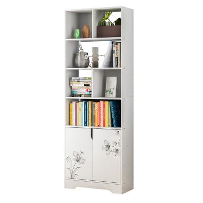 China Modern Wood Floor Adjustable Storage Book Shelves(Other) Standing Children Bookcase For Living Room for sale