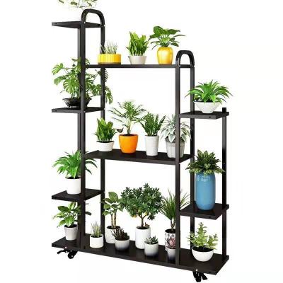 China Simply modern multi-layer flower shelf metal flower plant shelf rack modern pots&planters/metal flower pot shelf for sale