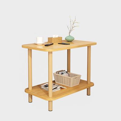 China (Other) Sofa Narrow Wooden Storage Coffee End Table Adjustable Corner Side Shelf Storage Nightstand for sale