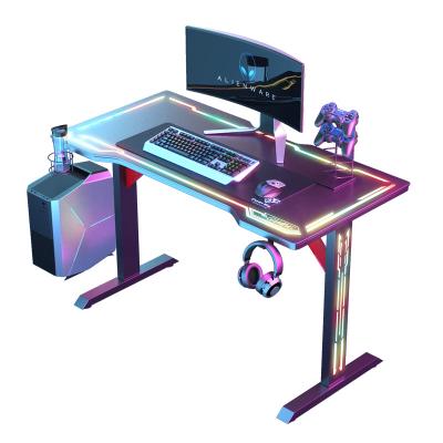 China Competitive Computer Gaming Desks (Others) Adjustable Workstation Gaming PC Gamer Table Desk Desk for sale