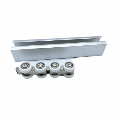 China Modern Sliding Cabinet 8-Wheel Door Roller Heavy Duty Door Roller Track Factory Wholesale Door Hardware Accessories for sale