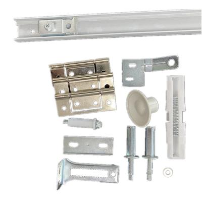 China Modern Bi Fold Door Hinges Bifold Door Metal Top Pivot Bifold Door Hardware Kit for sale