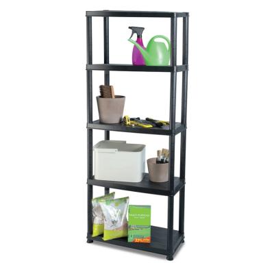 China Sustainable Household Multi-function Plastic Standing Shelf Garden Office Warehouse Sundries Storage Rack Shelf for sale