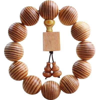 China Religious Wooden Beads 18mm Wooden Bracelet Prayer Rosary Buddhist Rosary Beads for sale