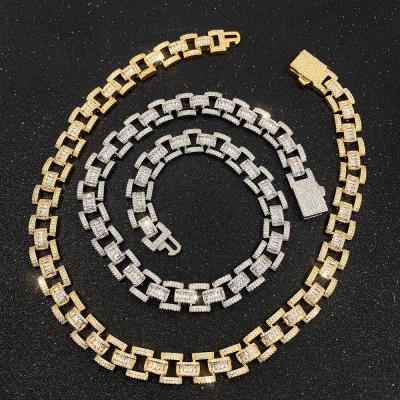 China NEW Hiphop Hip Hop Cuban Chains Custom For Men Or Women Necklace 18k Gold Plated for sale