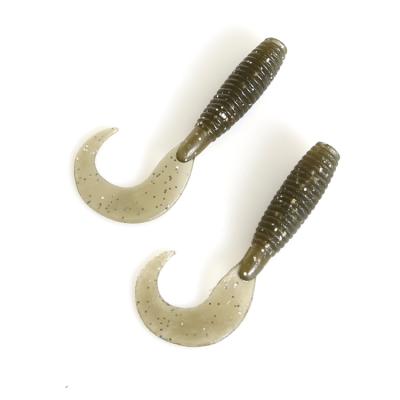 China New 6cm Plastic Curled Worm 1.6g Casting Shrimp Bait Fish Lure Fishing Soft Lure for sale