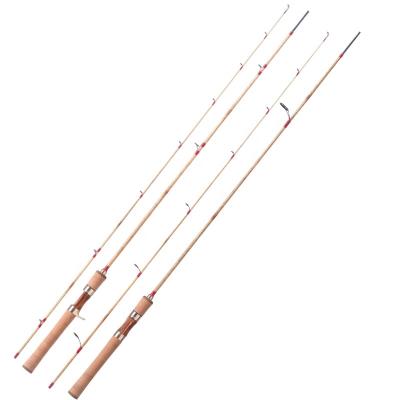 China Carbon 2022 Hot 1.98m 2 Section Casting/Bamboo Spinning Rod Sinking Fishing Rod Fuji Guide Ring Lure Bamboo for sale