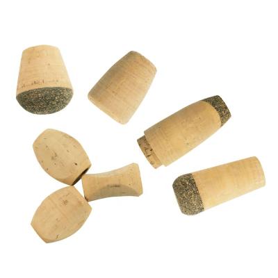 China Soft high quality fishing rod cork handle with ruber fishing rod building components for sale