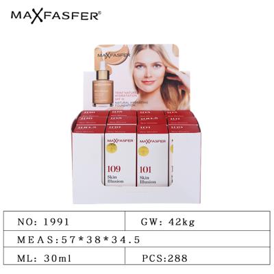 China Whitening smudge makeup base face brand MAXFASFER private liquid base GMPC certification for sale