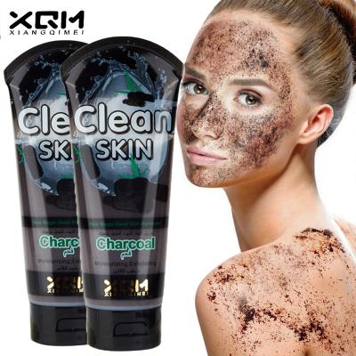 China Exfoliator Scrub Facial Cream For Daily Pore Facial Detergent Charcoal Scrub To Prevent Blackheads Moisturizing Whitening Cream Body Scrub for sale