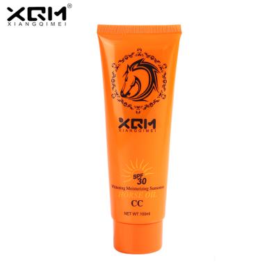 China Sunscreen XQM Clean Spot Wholesale Brand Sunscreen GMPC Certification for sale