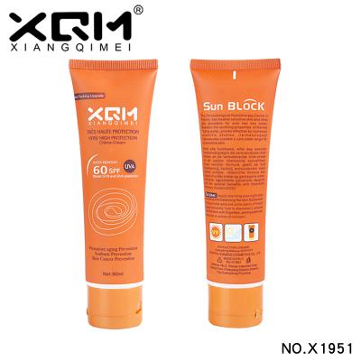 China Custom Natural Organic Sunscreen Edition Brand Mineral Sunscreen XQM Sunscreen GMPC UV Certification for sale