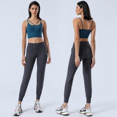 China Breathable Women Buttery Soft And Lightweight Gym Sports Wear Running Fitness Yoga Slim Fit Jogger With Pockets for sale