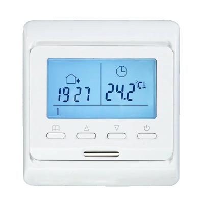 China Touchable Eco-friendly LCD Screen Digital Floor Heating Smart Thermostat For Home Use for sale