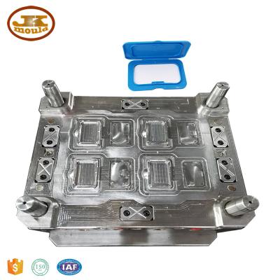 China Wet Case Flip Top Lid Mold Steel Plastic Wet Towel Cover Mold Injection Towel Case for sale