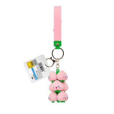 China Business gifts Factory custom shaped logo cheap 3d 2d soft Pvc keychain for sale