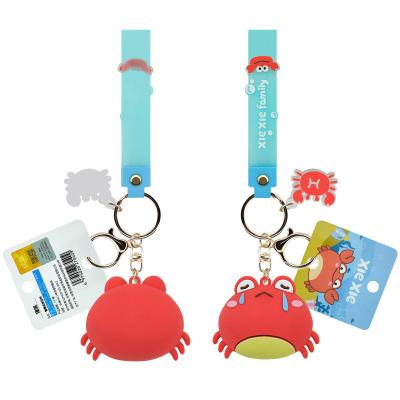 China Business gifts Popular custom silicone heal cartoon animal key chain for sale