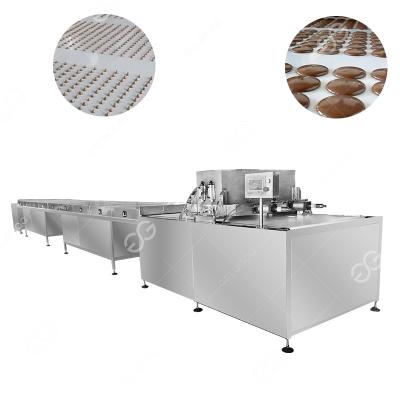 China Rotary Chocolate Lozenge Machine Chocolate Coating Rotary Chocolate Chips Depositor Machine For Sale Chocolate Lozenge Dripping Machine Only for sale