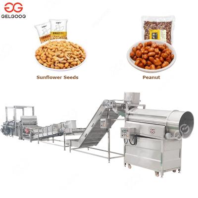 China Automatic Snack Factory Nut Fryer Machine Roasted Fried Sunflower Seeds Low Price Peanut Frying Machine for sale