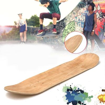 China Best Selling Best Selling Youth White Board Wholesale 7Plies Canadian Maple White Decorative Skateboard Decks for sale