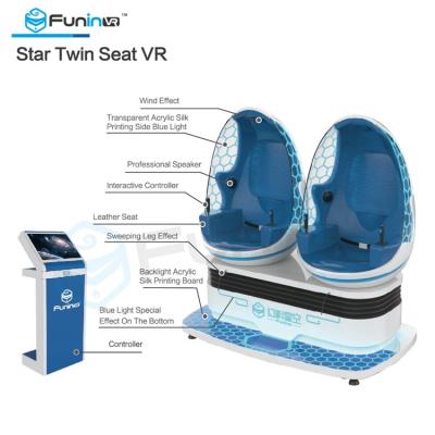 China 220V 9D Virtual Reality Simulator / Amusement Park 360 Degree Movie Theater for sale