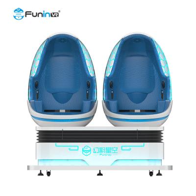 China 1 simulador/360 grados de los asientos 9D VR de los asientos 3 de Seat 2 que giran la silla del huevo de VR para el parque de atracciones en venta