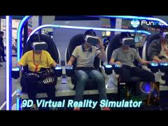 Roller Coaster 9D Virtual Reality Simulator Multiplayer Indoor For Teenager