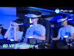 6 Players 9D VR Simulator Chair Steel Electrical Crank For Tourist Attractions