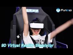 Steel Metal 9D Virtual Reality Simulator Drop Tower Safe 1.5m Lifting 360 Degree