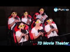 Interactive VR 7D Movie Theater Multi Dimensional Hydraulic Seat System