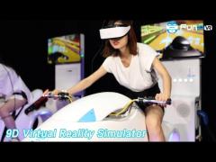 Indoor 9D Virtual Reality Simulator Moto Racing Vivid For Amusement Park