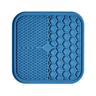 China Amazon Hits Sustainable Slow Feeder Grooming Bath Custom Eco-Friendly Silicone Lick Pad Pet Lickmat Dog Licking Mat for sale