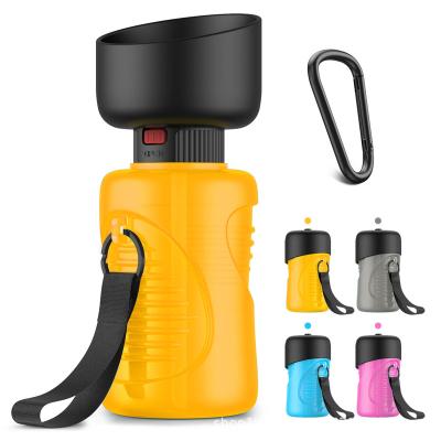 China Bpa Silicone Free Squeeze Cup Squeeze Viable Outdoor Beverage Suppliers Amazon Pet Walking Collapsible Feeding Water Bottle for sale