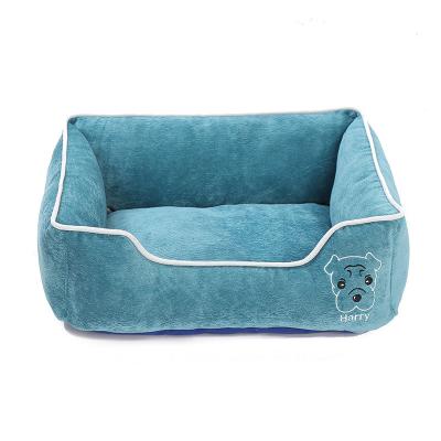 China Eco-Friendly Fashion Breathable Eco-friendly Funny Plush Amazon Hit Rectangle Cave Blanket Pet Mat Beds Dog Sofa Bed for sale