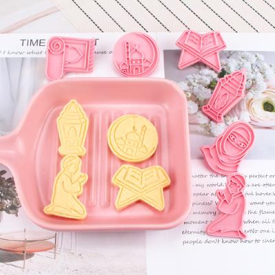 China 6 Pcs Ramadan Decoration Cookie Cutters Set Islamic Muslim Baking Decor Tools Eid Mubarak Element Biscuit DIY Silicone Cake Viable Mold for sale