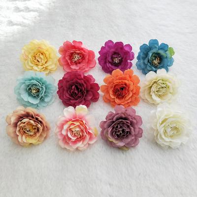 China Handmade Artificial Single Stem Flower Heads Wedding Decoration DIY Carnation Flowers Silk Carnation for sale