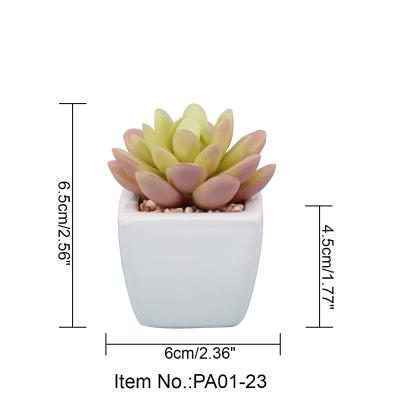 China 2021 Fashion Traditional PVC Mini Ceramic Artificial Plant Pots Plant Pots As Home Decor And Decorations for sale