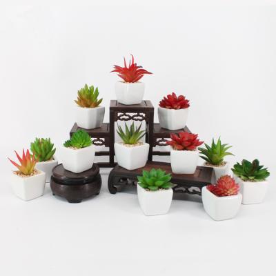 China China Manufacturer Hot Sale Minimalist Cement Indoor Small Size Potted Wholesale Artificial Plants For Home Decor for sale