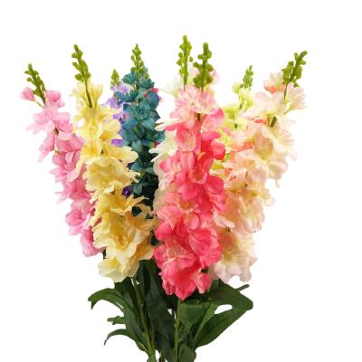 China Home Decorations Wholesale Single Stem Hyacinth Flower Pane Delphinium Pink Artificial Hyacinth For Wedding Home Decoration Artificial 95CM for sale