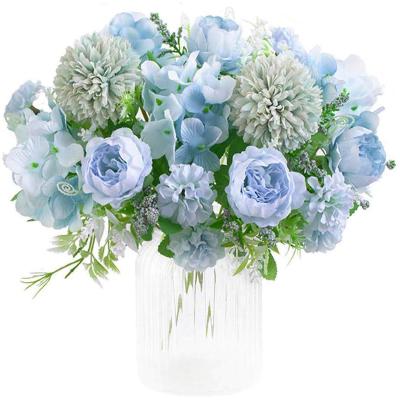 China Wedding Artificial Hydrangea Home Silk Flower Decoration Carnation Bouquet For Wedding Arrangements Decoration Home Decorations for sale