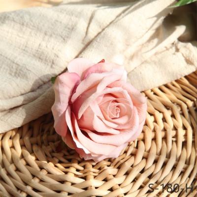 China Wholesale Colorful Artificial Flower Head Rose Flower Heads As The Popular Home Decor Decoration for sale