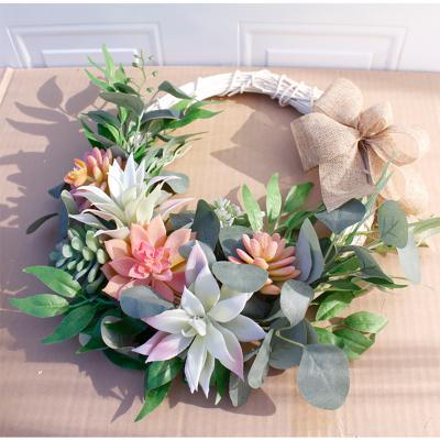 China Christmas Decoration Plants New Arrival Artificial Flower Succulent Garland For Christmas for sale