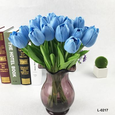 China Wholesale PU Tulip Artificial Flower Decor Artificial Flower Bouquet For Home Wedding Party for sale