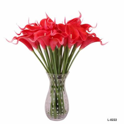 China PU Calla Lily Artificial Flower Arrangements Wholesale Artificial Flower For Home Decor for sale