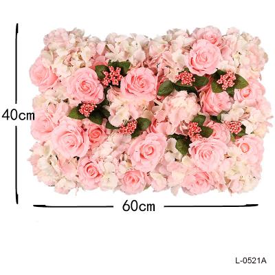 China Europe wedding artificial flower arrangements artificial flower wall silk flower wall to wedding home decor for sale