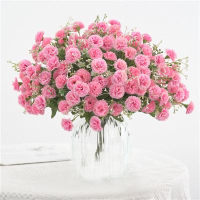 China Wedding Decoration Clove Mini Hydrangea Flower Carnation Artificial Small Flowers For Wedding Home Decoration Table Decoration for sale